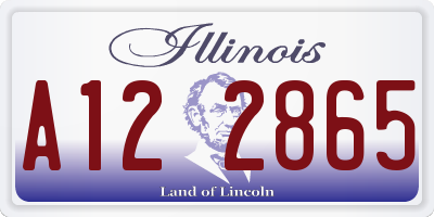 IL license plate A122865