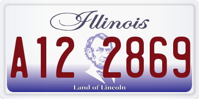 IL license plate A122869