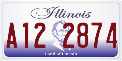 IL license plate A122874