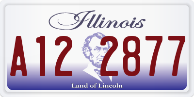 IL license plate A122877