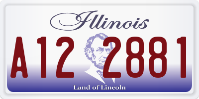 IL license plate A122881