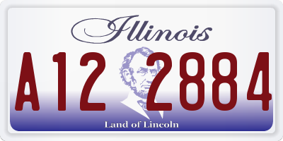 IL license plate A122884