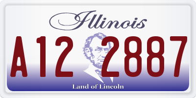 IL license plate A122887