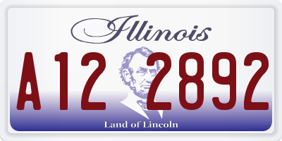 IL license plate A122892