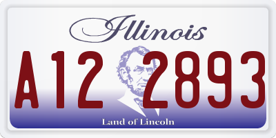IL license plate A122893