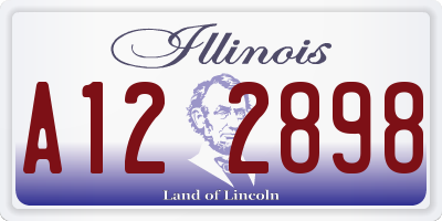 IL license plate A122898