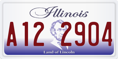 IL license plate A122904
