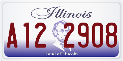 IL license plate A122908