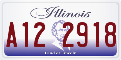 IL license plate A122918