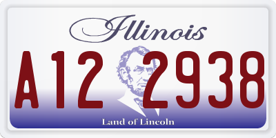 IL license plate A122938