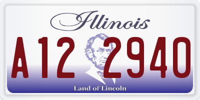 IL license plate A122940