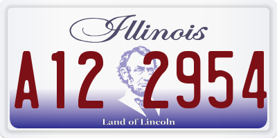 IL license plate A122954