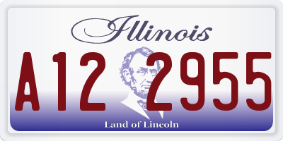 IL license plate A122955