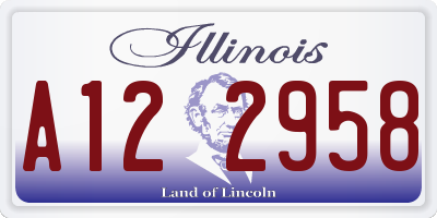 IL license plate A122958