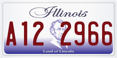 IL license plate A122966
