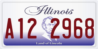 IL license plate A122968