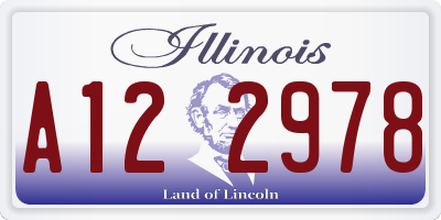 IL license plate A122978