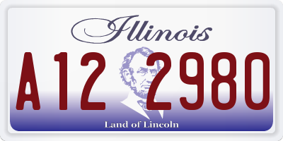 IL license plate A122980