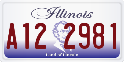 IL license plate A122981