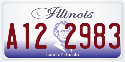 IL license plate A122983
