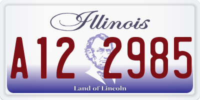 IL license plate A122985