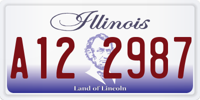 IL license plate A122987