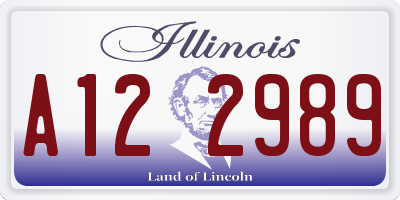 IL license plate A122989