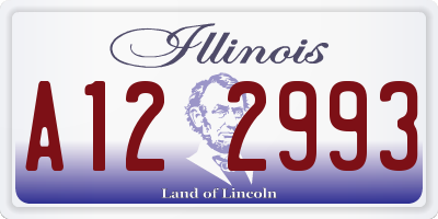 IL license plate A122993