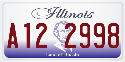 IL license plate A122998