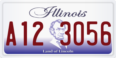 IL license plate A123056