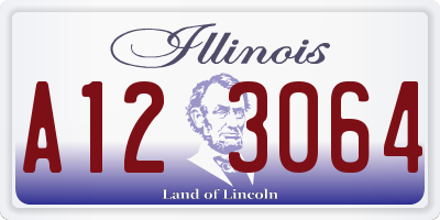 IL license plate A123064