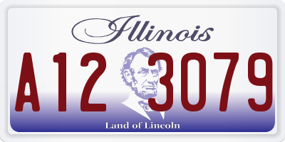 IL license plate A123079