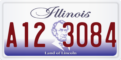 IL license plate A123084