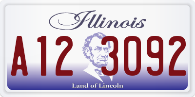 IL license plate A123092