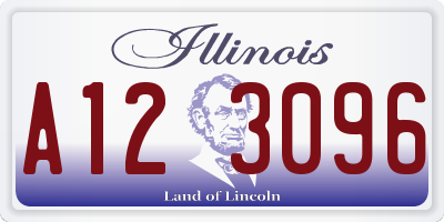 IL license plate A123096