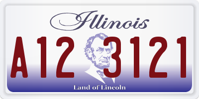 IL license plate A123121
