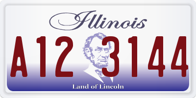 IL license plate A123144