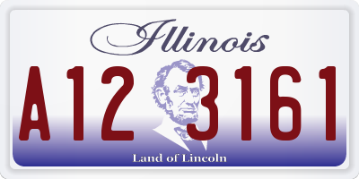 IL license plate A123161