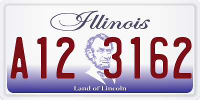 IL license plate A123162
