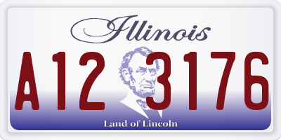 IL license plate A123176