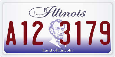 IL license plate A123179