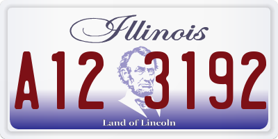 IL license plate A123192
