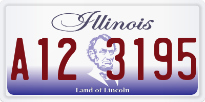 IL license plate A123195