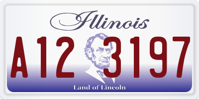 IL license plate A123197