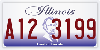IL license plate A123199