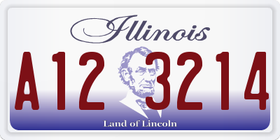 IL license plate A123214