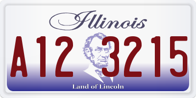 IL license plate A123215