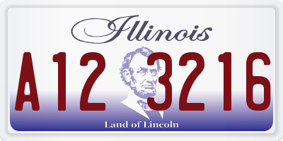 IL license plate A123216