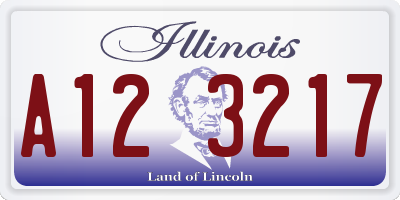IL license plate A123217