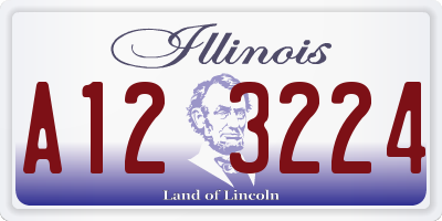IL license plate A123224
